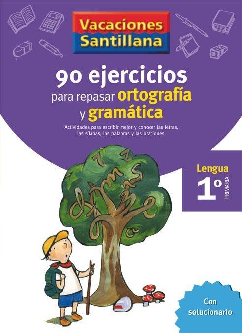 90 Ejercicios Ortografia Gramatica 1ºep 06 Vacaciones Imagen principal del producto
