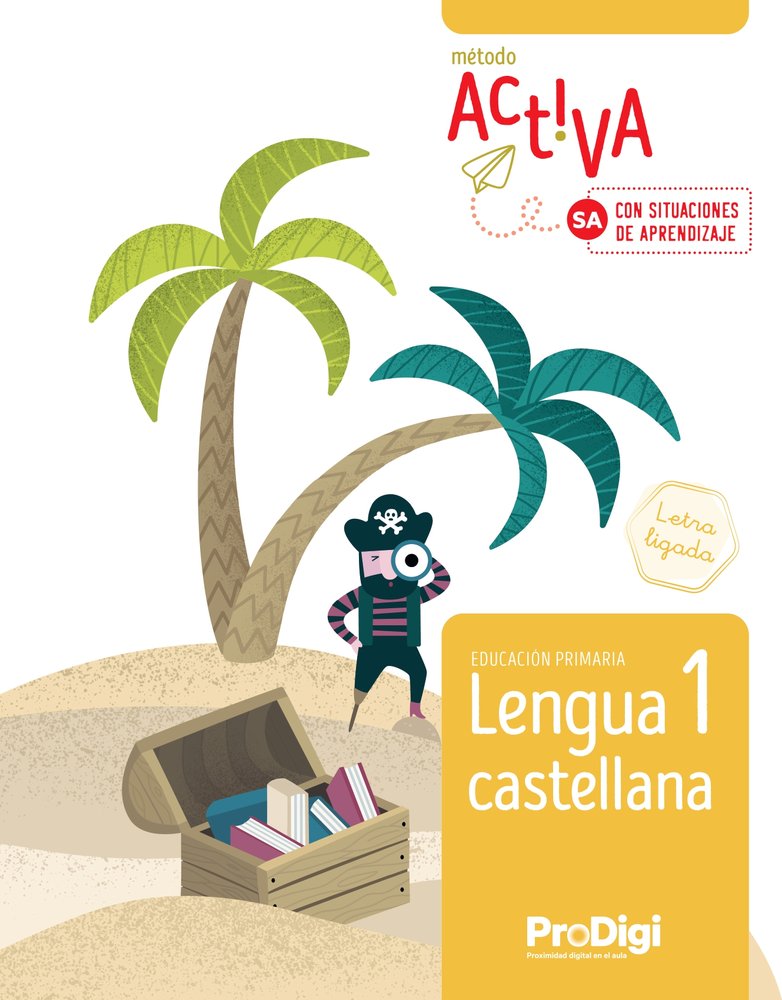 LENGUA 1oEP 25 LETRA LIGADA NUEVA ACTIVA PRODIGI SIT,APREND | AA,VV | 9788430743841 (Teide)