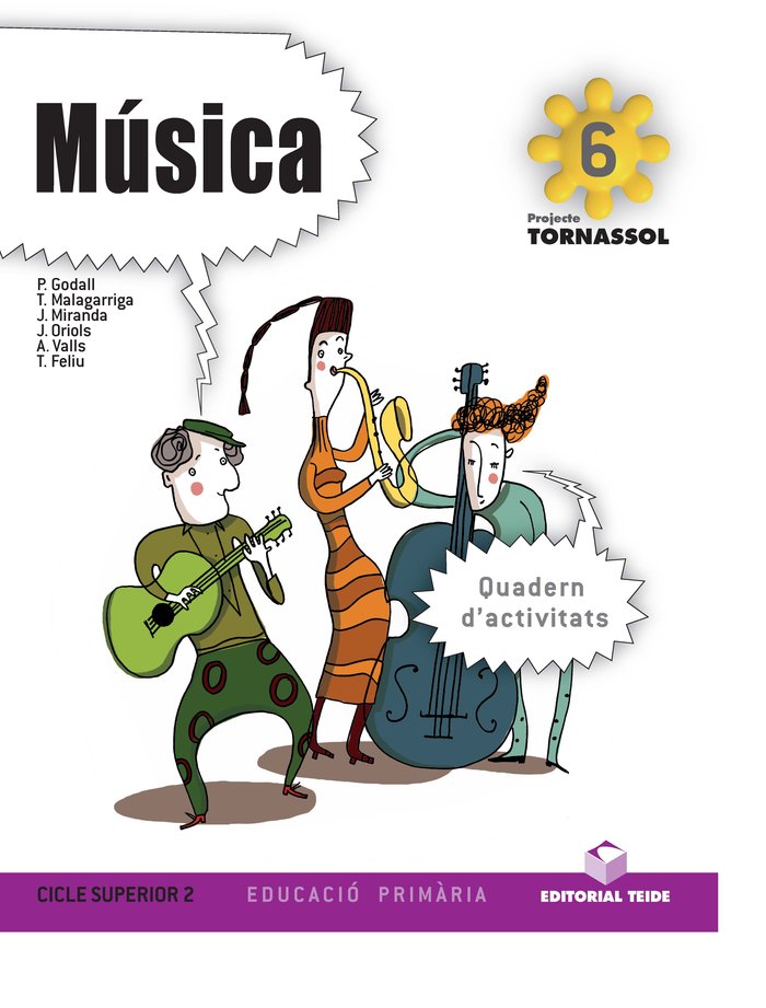 Quadern Música 6º EP Cataluña 10 Tornassol TEIMU16EP (Teide) - 9788430777303