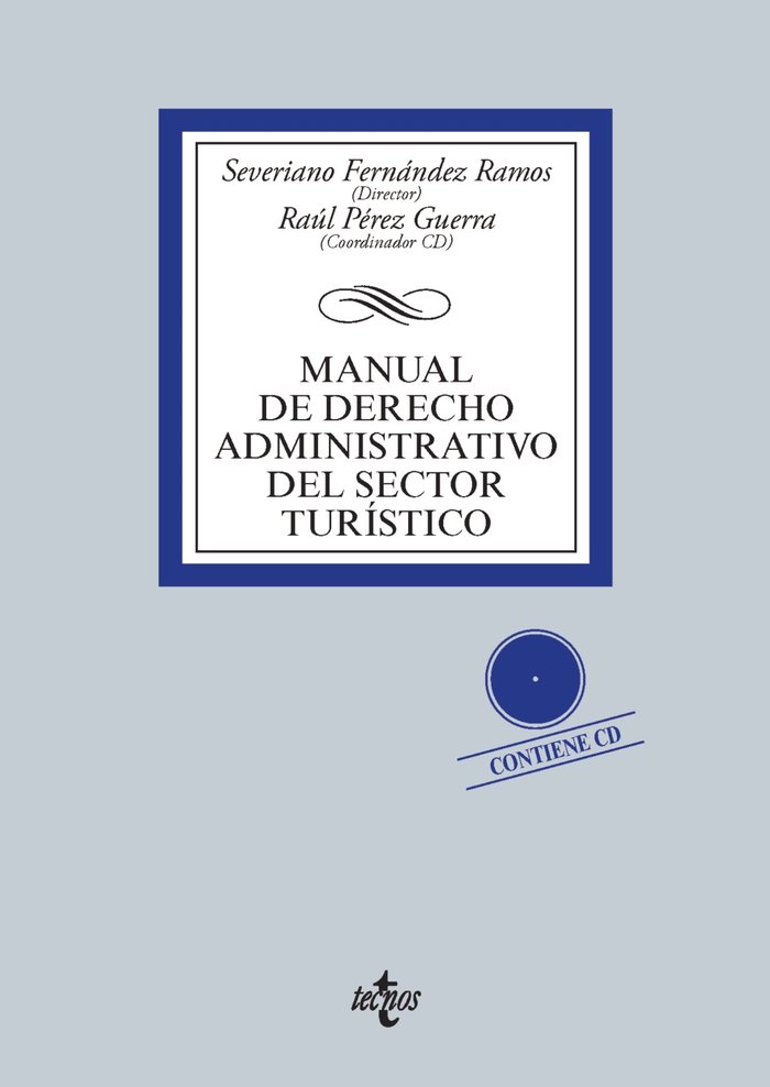 MANUAL DERECHO ADMINISTRATIVO DEL SECTOR TURISTICOCD - 9788430958870 Imagen principal del producto