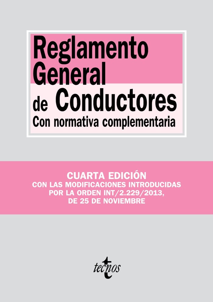 REGLAMENTO GENERAL DE CONDUCTORES 4ªED - 9788430961481 Imagen principal del producto
