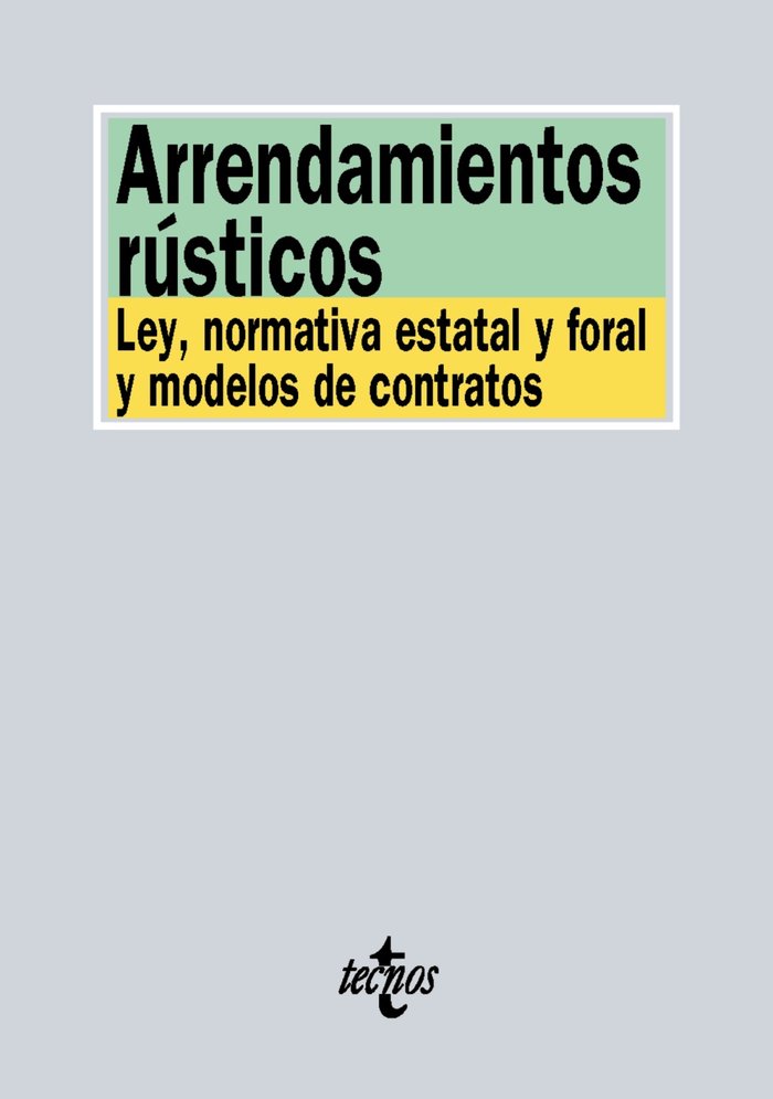 ARRENDAMIENTOS RUSTICOS - 9788430968817 Imagen principal del producto
