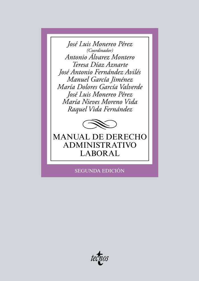 MANUAL DE DERECHO ADMINISTRATIVO LABORAL - 9788430969692 Imagen principal del producto