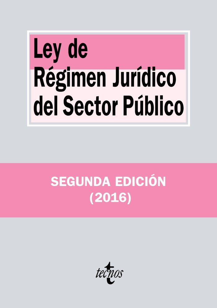 LEY DE REGIMEN JURIDICO DEL SECTOR PUBLICO 2ªED - 9788430970636 Imagen principal del producto