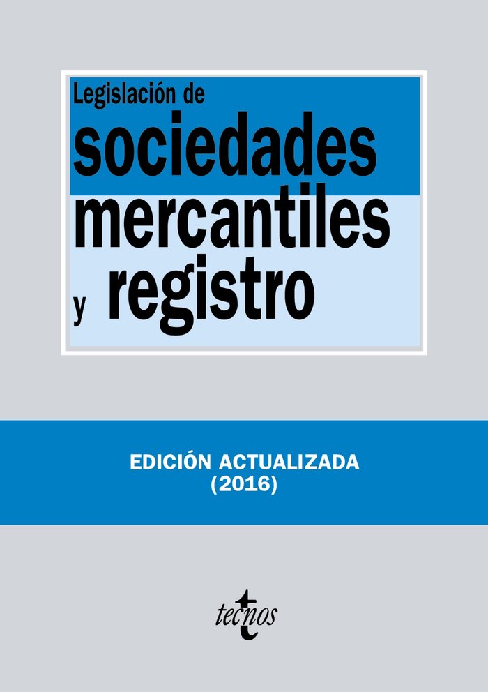 LEGISLACION DE SOCIEDADES MERCANTILES Y REGISTRO 21ªED - 9788430970650 Imagen principal del producto