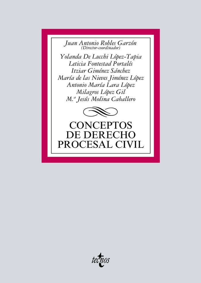 CONCEPTOS DE DERECHO PROCESAL CIVIL - 9788430971589 Imagen principal del producto