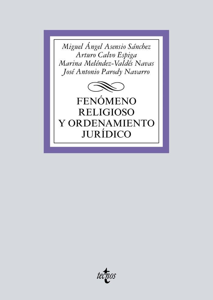 FENOMENO RELIGIOSO Y ORDENAMIENTO JURIDICO - 9788430971947
