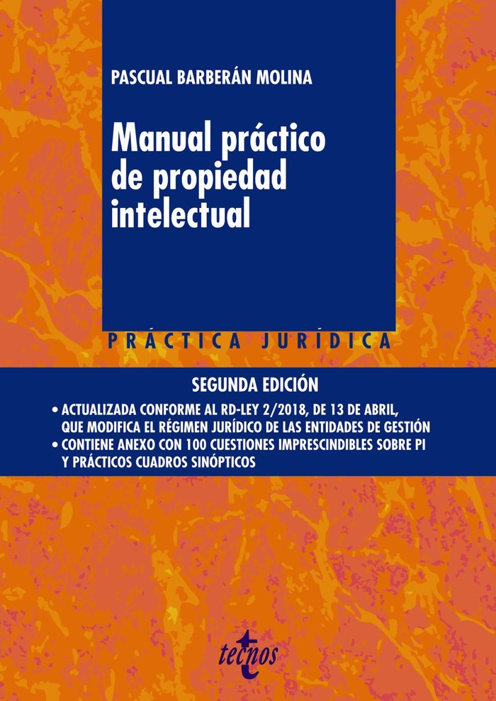 MANUAL PRACTICO DE PROPIEDAD INTELECTUAL 2ªED - 9788430974177 Imagen principal del producto