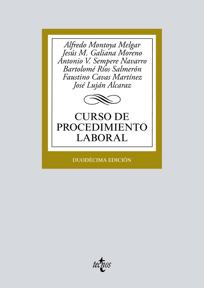 CURSO DE PROCEDIMIENTO LABORAL - 9788430977291 Imagen principal del producto