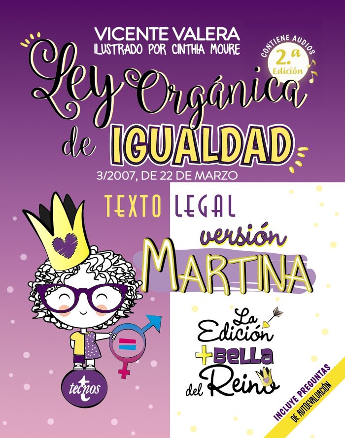 LEY ORGANICA DE IGUALDAD VERSION MARTINA - 9788430982165 Imagen principal del producto