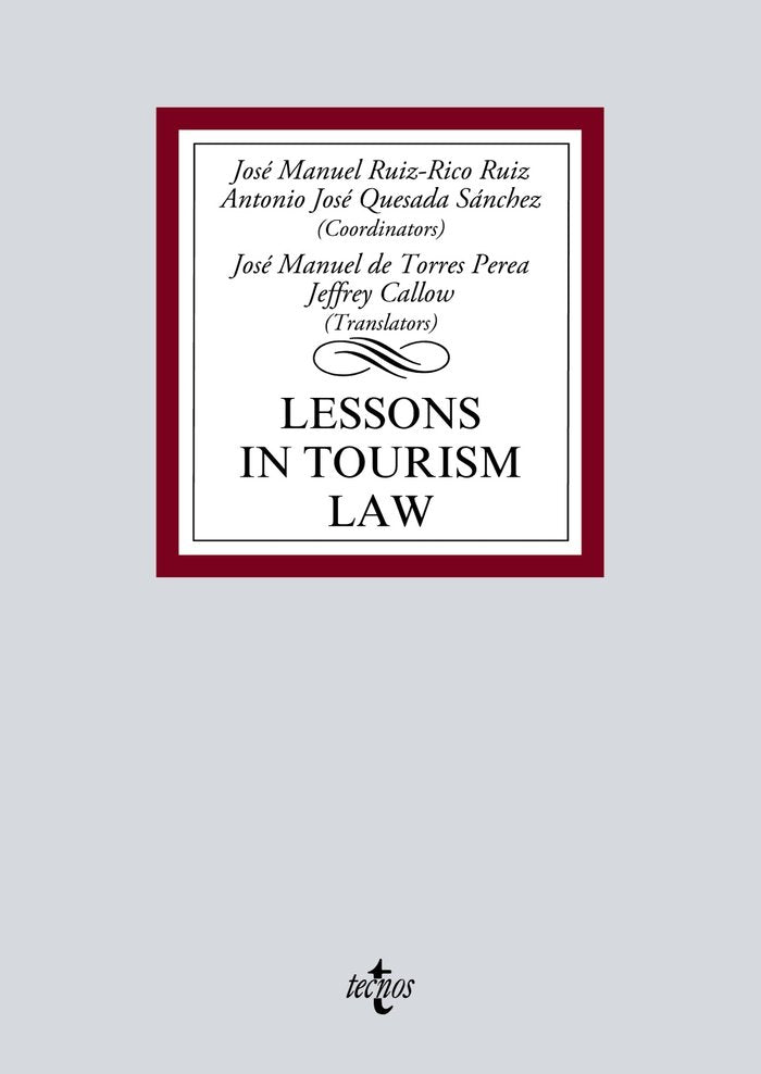 LESSONS IN TOURISM LAW - 9788430984299 Imagen principal del producto
