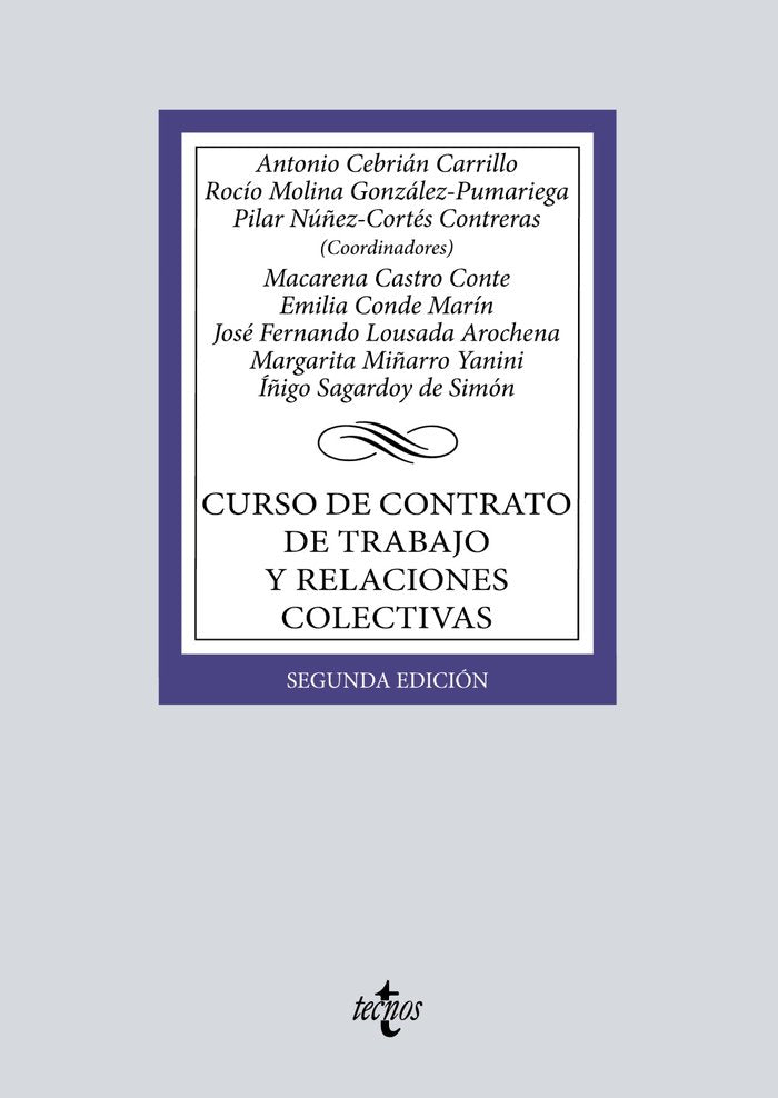 CURSO DE CONTRATO DE TRABAJO Y RELACIONES COLECTIVAS - 9788430985142 Imagen principal del producto