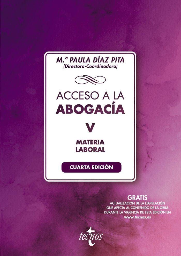 ACCESO A LA ABOGACIA V 5 LABORAL 4ª EDICION - 9788430985241 Imagen principal del producto