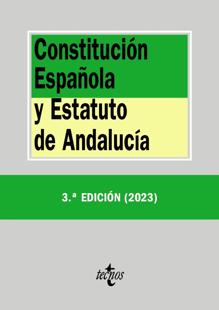CONSTITUCION ESPAÑOLA Y ESTATUTO DE ANDALUCIA 3ªED - 9788430988471 Imagen principal del producto