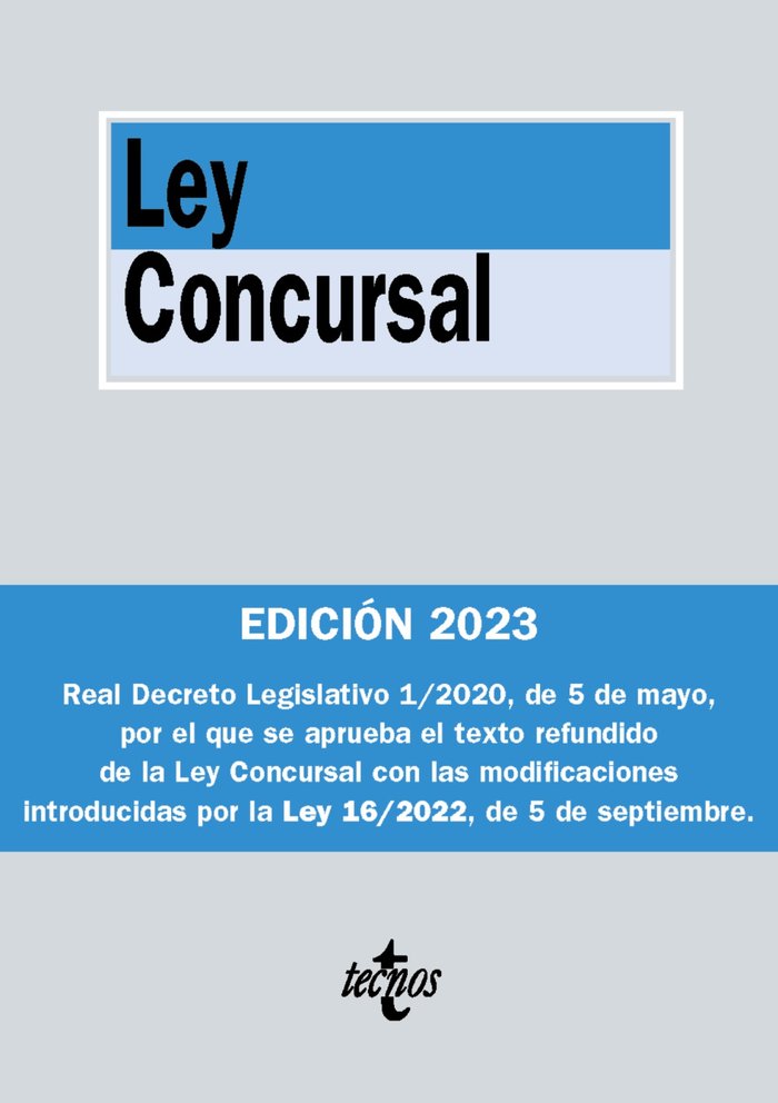 LEY CONCURSAL 3ªED - 9788430989270