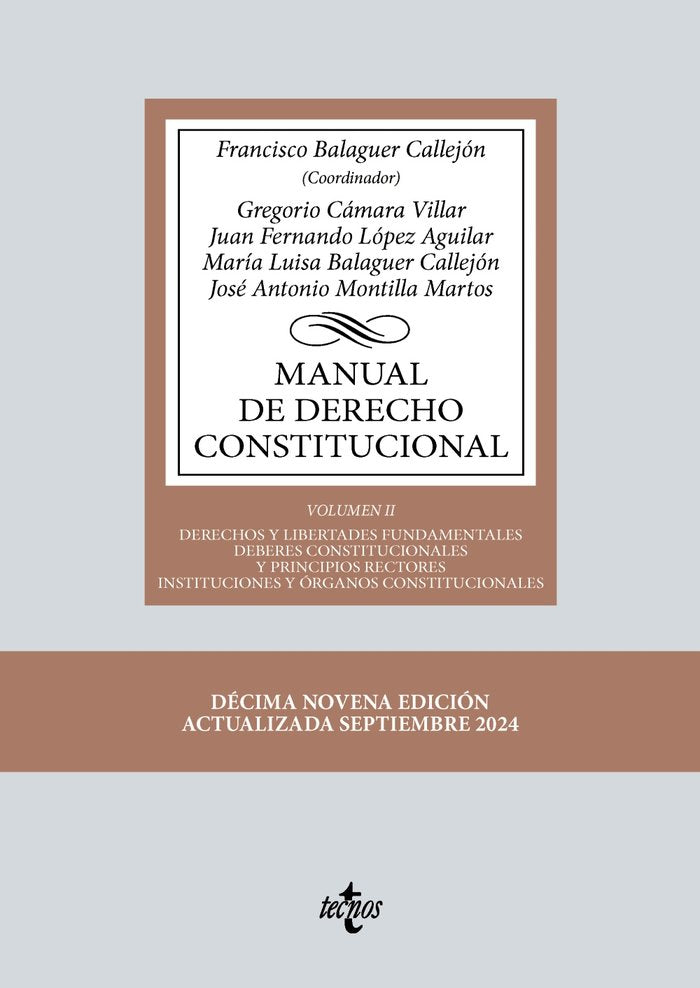 MANUAL DE DERECHO CONSTITUCIONAL - 9788430990580