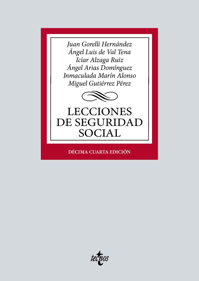LECCIONES DE SEGURIDAD SOCIAL - 9788430990665 Imagen principal del producto