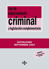 LEY ENJUICIAMIENTO CRIMINAL Y LEGISLACION COMPLEMENTARIA 41 - 9788430990986