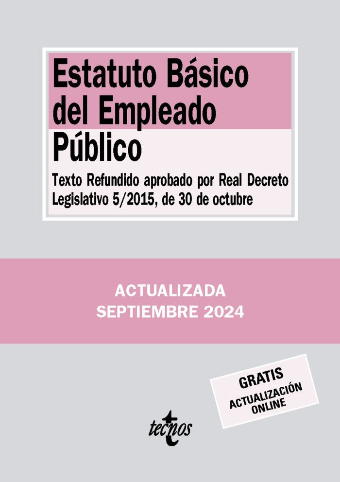 ESTATUTO BASICO DEL EMPLEADO PUBLICO 9ª ED - 9788430991013 Imagen principal del producto