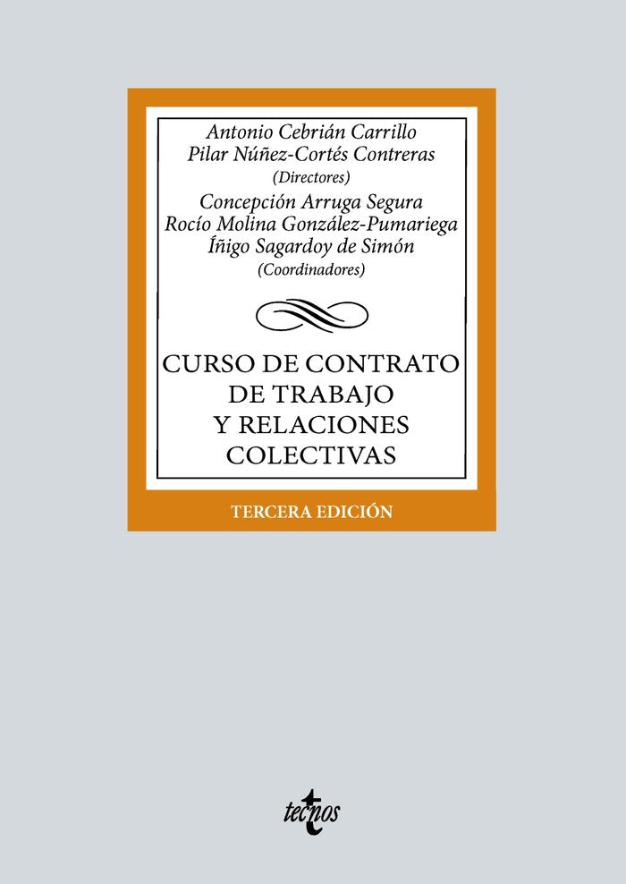 CURSO DE CONTRATO DE TRABAJO Y RELACIONES COLECTIVAS - 9788430992157