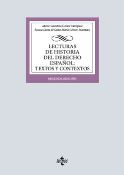 Lecturas de Historia del Derecho Español: Textos y Contextos (Tecnos) - 9788430993666