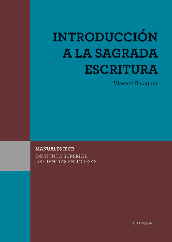 ISCR INTRODUCCION A LA SAGRADA ESCRITURA - 9788431333829 Imagen principal del producto