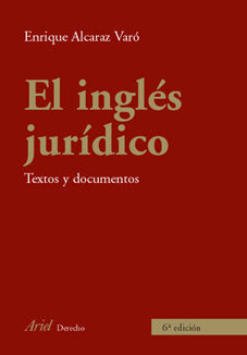 INGLES JURIDICO 6ªED - 9788434456006 Imagen principal del producto