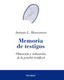 MEMORIA DE TESTIGOS - 9788436823516