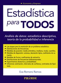 ESTADISTICA PARA TODOS - 9788436833263 Imagen principal del producto
