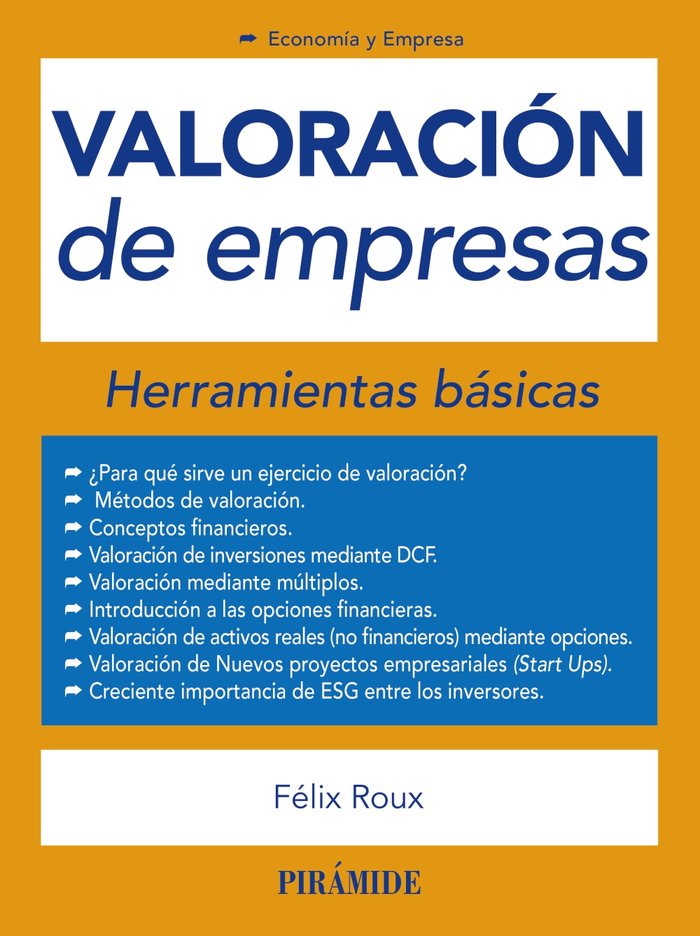 VALORACION DE EMPRESAS | ROUX, FELIX | PIRAMIDE | 9788436843736 Imagen principal del producto