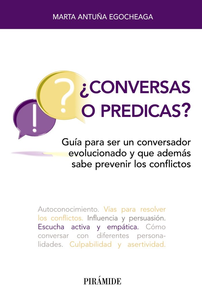 CONVERSAS O PREDICAS | ANTUÑA EGOCHEAGA, MARTA | PIRAMIDE | 9788436846164 Imagen principal del producto