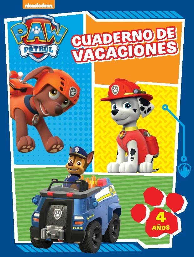 Cuaderno de Vacaciones 4 Años Patrulla Canina Imagen principal del producto