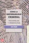 SOBRE LA RESPONSABILIDAD CRIMINAL - 9788437506838 Imagen principal del producto