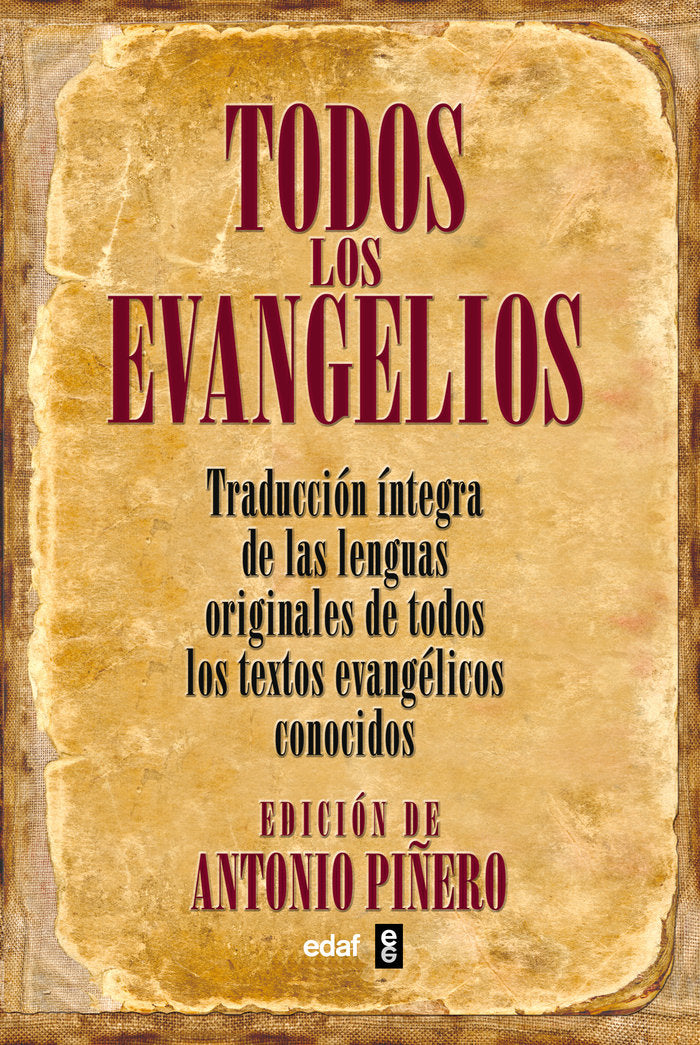 TODOS LOS EVANGELIOS - 9788441421165 Imagen principal del producto