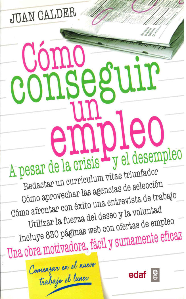 COMO CONSEGUIR UN EMPLEO - 9788441421202 Imagen principal del producto
