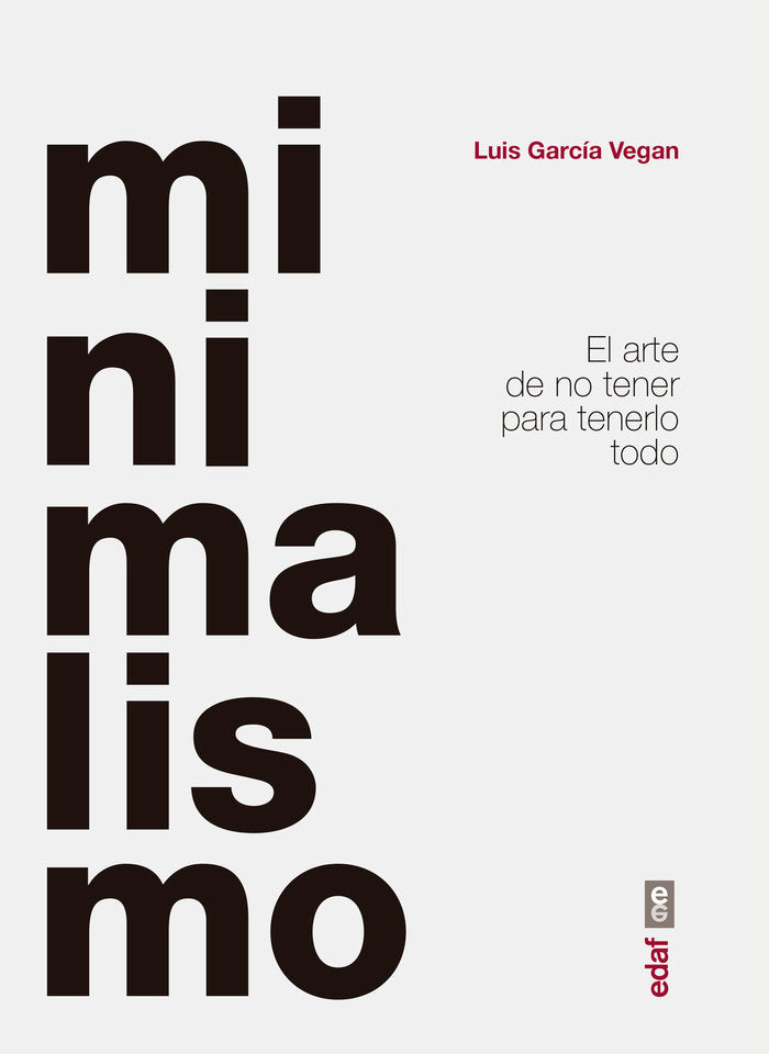 MINIMALISMO | GARCIA VEGAN, LUIS | EDAF | 9788441440821 Imagen principal del producto