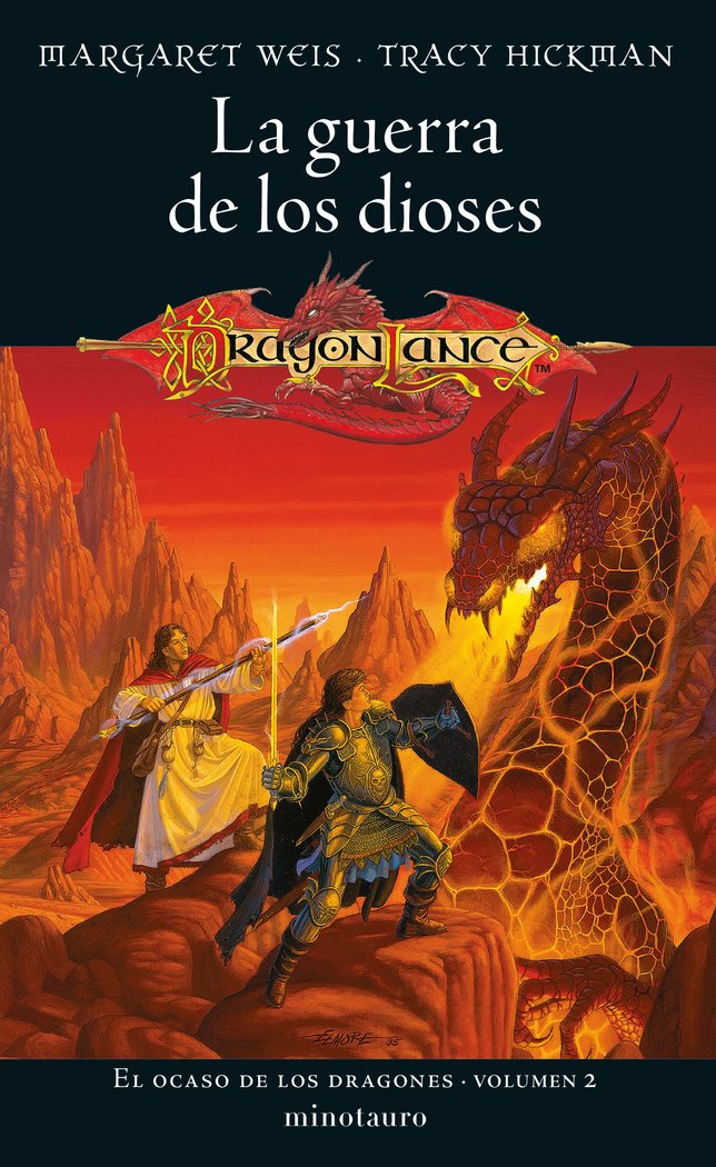 EL OCASO DE LOS DRAGONES 2 LA GUERRA DE LOS DIOSES | Margaret Weis / Tracy Hickman | 9788445014646 (Minotauro) Imagen principal del producto