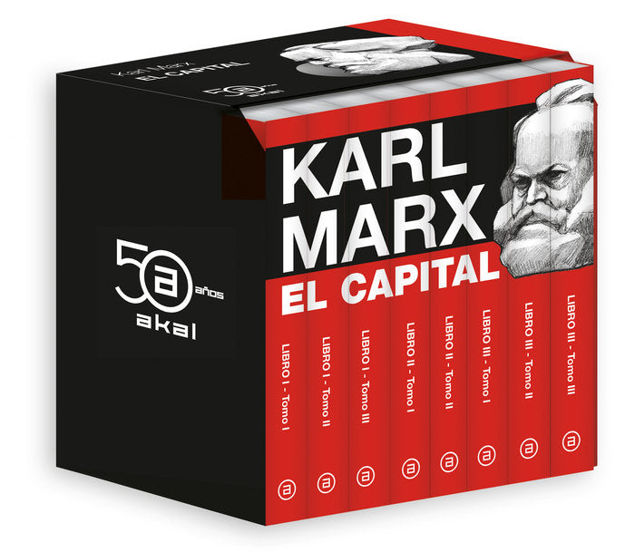 EL CAPITAL ESTUCHE OBRA COMPLETA EDICION 50 ANIVERSARIO | MARX,KARL | AKAL | 9788446052586 Imagen principal del producto