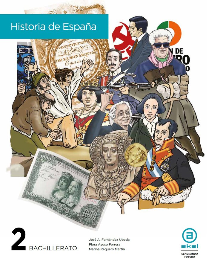 ✅ HISTORIA DE ESPAÑA 2ºBACH 23 I AA,VV I AKAL TEXTO I 9788446054078