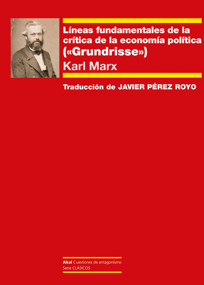 LINEAS FUNDAMENTALES DE LA CRITICA DE LA ECONOMIA POLITICA - 9788446054788 Imagen principal del producto