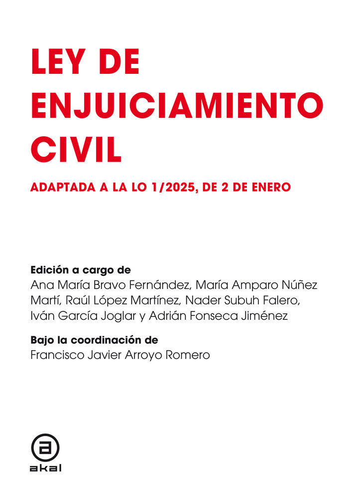 LEY DE ENJUICIAMIENTO CIVIL - 9788446056942