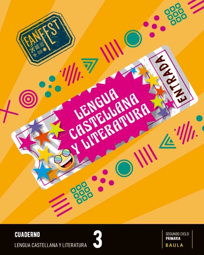 Cuaderno Lengua castellana y literatura 3o Primaria Fanfest - Espiral | Departament d'Edicions Educatives de Baula | 9788447950331 (Baula) Imagen principal del producto