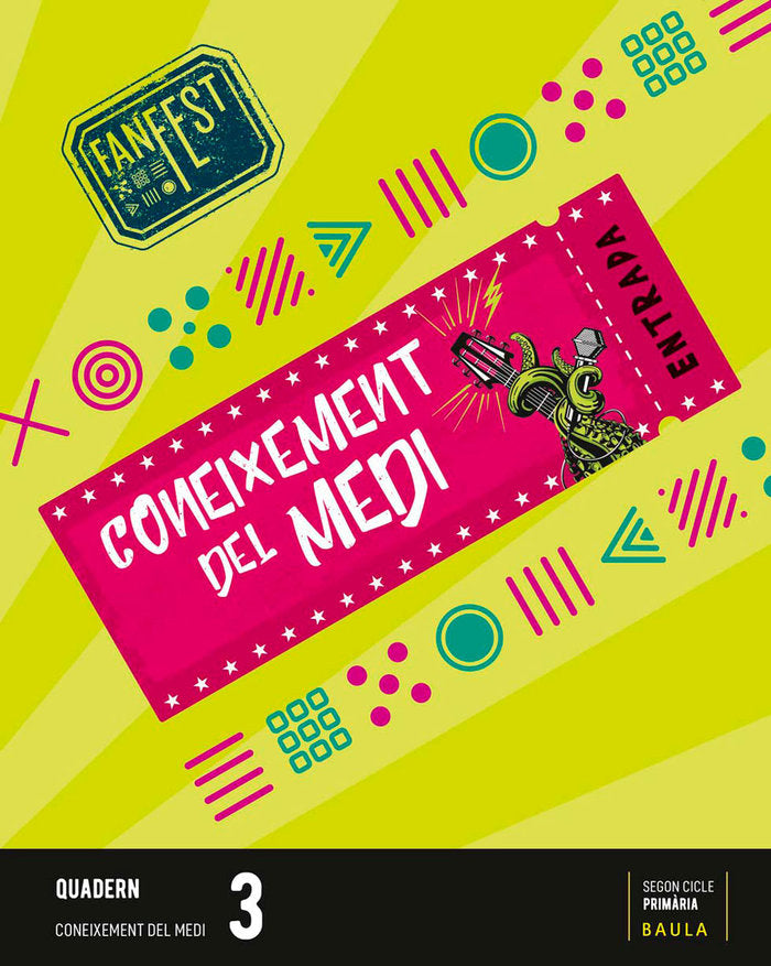 Quadern Coneixement Medi 3º EP Cataluña 23 Fanfest Espiral (Baula) - 9788447950355