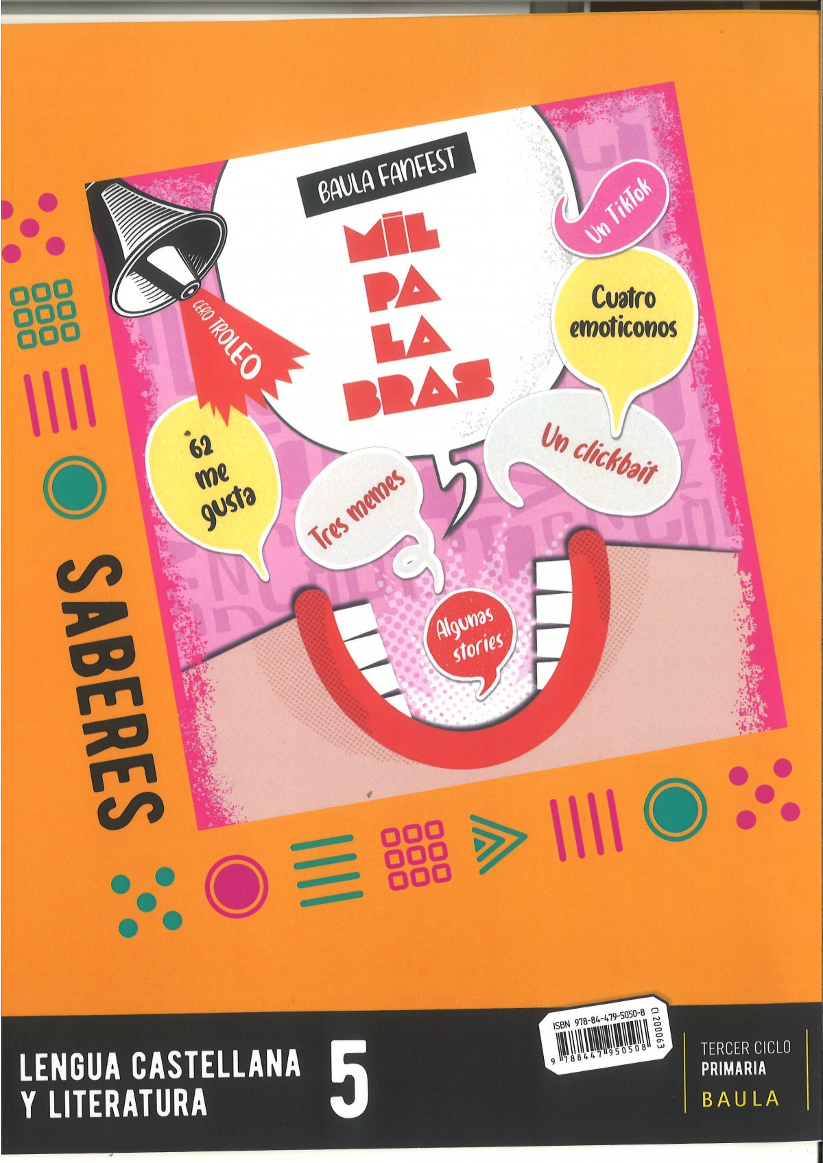 Libro Saberes Lengua castellana y literatura 5º Primaria Fanfest