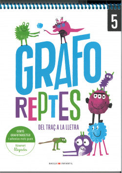 Grafo Reptes - Del traç a la lletra 5 - Infantil. Aa. Vv. (Edicions Baula) 9788447954179