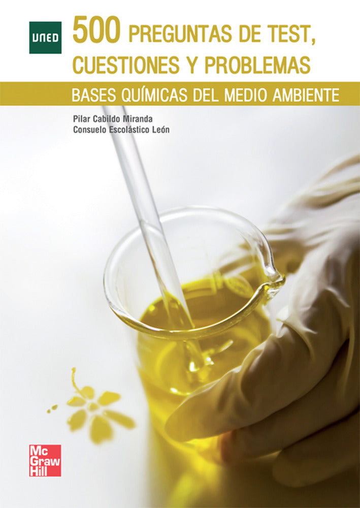 500 Preguntas de test,cuestiones y problemas.Bases quimicas del medio am biente. Cabildo Miranda, Pilar (McGraw-Hill Interamericana de España S.L.) 9788448178635 Imagen principal del producto