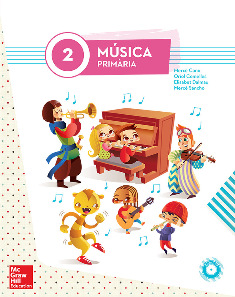Musica 2 Primaria (LA + 1CD). Aa. Vv. (McGraw-Hill Interamericana de España S.L.) 9788448195397 Imagen principal del producto