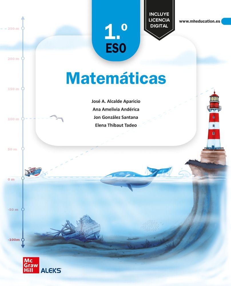 Matemáticas 1.o ESO | Varios autores | 9788448626433 (MCGRAW-HILL) Imagen principal del producto