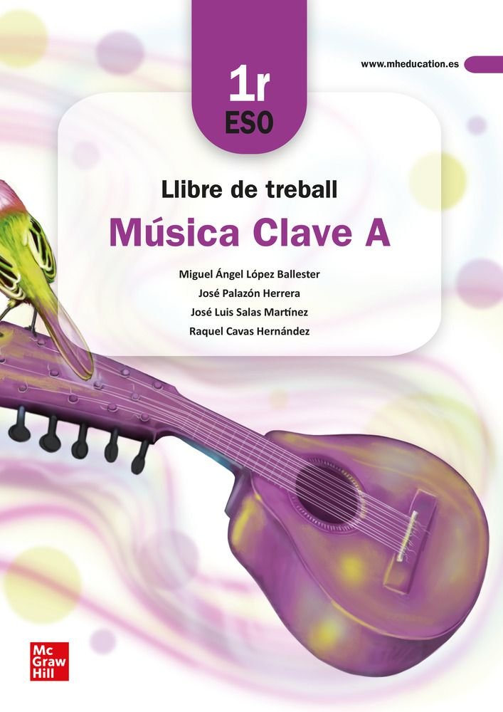 Llibre de treball Música Clau A - 1r ESO | PALAZON HERRERA | 9788448634209 (MCGRAW-HILL) Imagen principal del producto