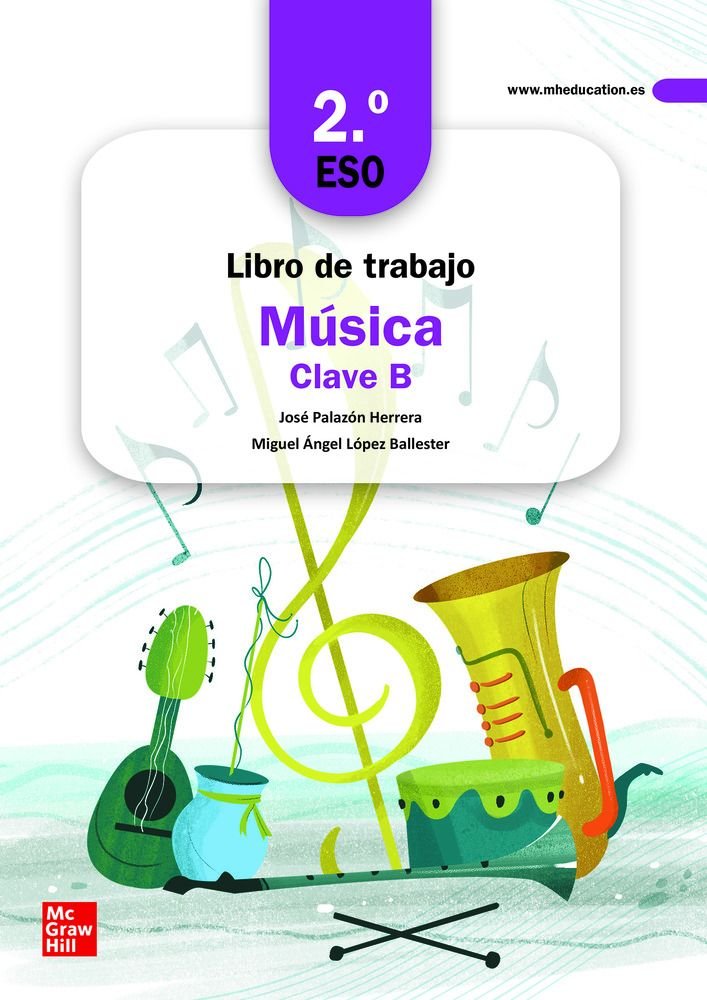Libro de trabajo Música Clave B - 2ºESO | PALAZÓN HERRER | 9788448638337 (MCGRAW-HILL) Imagen principal del producto